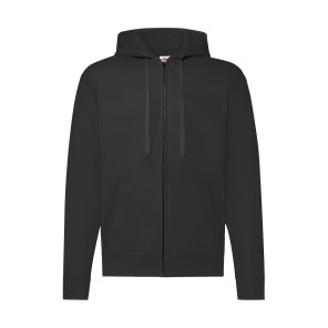 Fruit of the Loom Classic Hooded Sweat Jacket - Black - S