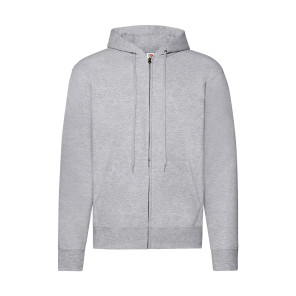 Fruit of the Loom Classic Hooded Sweat Jacket - Dark Grey - S