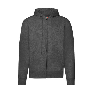 Fruit of the Loom Classic Hooded Sweat Jacket - Grey - XL