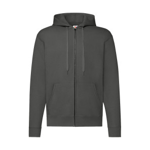 Fruit of the Loom Classic Hooded Sweat Jacket - Dark Grey - XL
