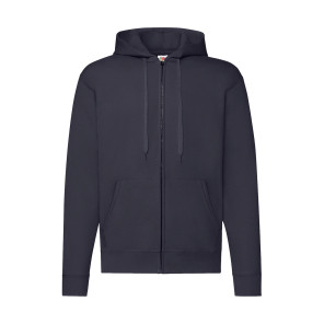 Fruit of the Loom Classic Hooded Sweat Jacket - Navy Blue - L