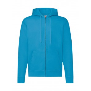 Fruit of the Loom Classic Hooded Sweat Jacket - Azure Blue - M