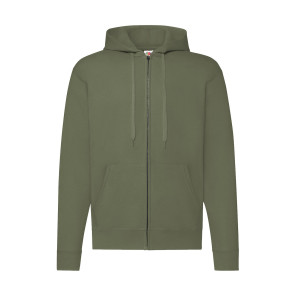 Fruit of the Loom Classic Hooded Sweat Jacket - Green - S