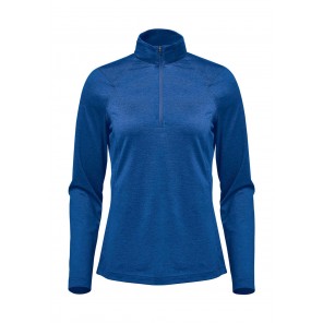 Stormtech Women's Milano 1/4 Zip Pullover - Classic Blue Heather - S
