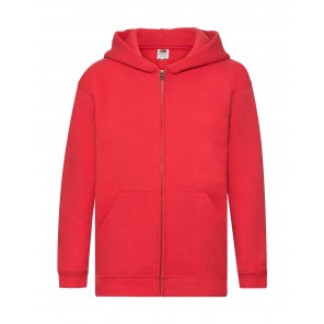 Fruit of the Loom Kids' Premium Hooded Sweat Jacket - Red - 164(14-15)