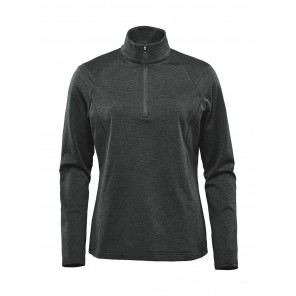 Stormtech Womens Treeline 1/4 Zip Pullover - Black Heather - XS