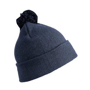 Result Winter Essentials Pom Pom Beanie - Navy - OneSize