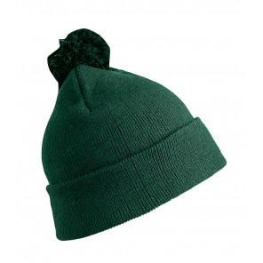 Result Winter Essentials Pom Pom Beanie - Bottle Green - OneSize