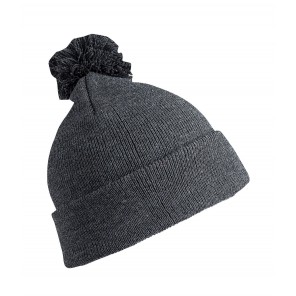 Result Winter Essentials Junior Pom Pom Beanie - Grey - OneSize