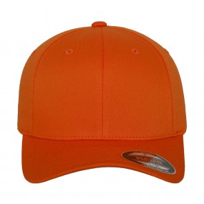 Flexfit Wooly Combed Cap - Orange - S/M(54-58cm)
