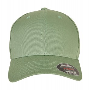 Flexfit Wooly Combed Cap - Dark Leaf Green - XS/S(53-57cm)