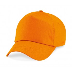 Beechfield Junior Original 5 Panel Cap - Orange - OneSize