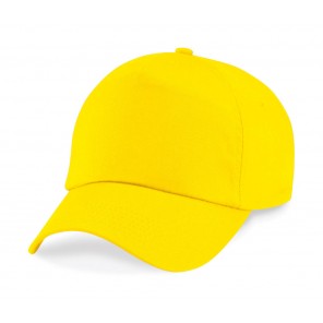 Beechfield Junior Original 5 Panel Cap - Yellow - OneSize