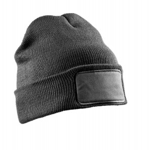Result Winter Essentials Double Knit Printers Beanie - Grey - OneSize