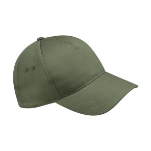 Beechfield Ultimate 5 Panel Cap - Olive Green - OneSize