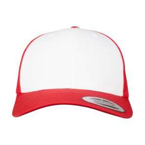 Classics Retro Trucker Colored Front - Red/White/Red - OneSize