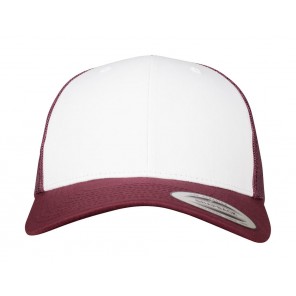 Classics Retro Trucker Colored Front - Maroon/White/Maroon - OneSize