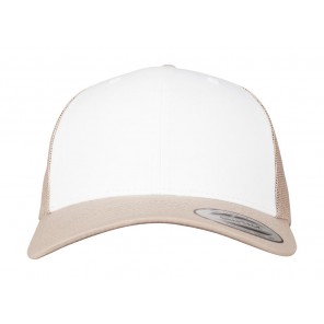 Classics Retro Trucker Colored Front - Khaki/White/Khaki - OneSize