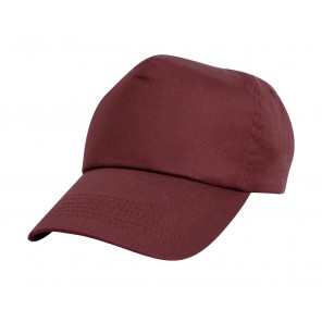 Result Headwear Cotton Cap - Burgundy - OneSize