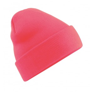 Beechfield Original Cuffed Beanie - Fluorescent Pink - OneSize