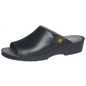 Abeba ESD-Berufsschuhe Reflexor® Pantolette schwarz CE ESD