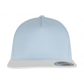 Classics Classic 5 Panel Snapback - Light Blue/White - OneSize