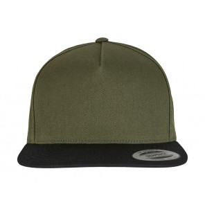 Classics Classic 5 Panel Snapback - Olive/Black - OneSize