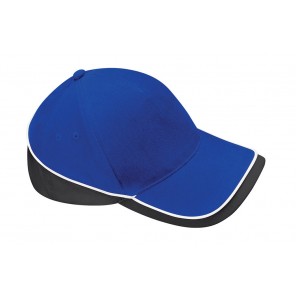 Beechfield Teamwear Competition Cap - Bright Royal/Black/White - OneSize