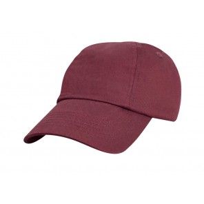 Result Headwear Junior Low Profil Cotton Cap - Burgundy - OneSize