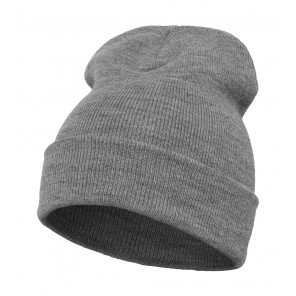 Flexfit Heavyweight Long Beanie - Heather Grey - OneSize