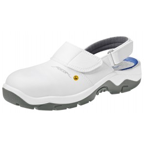 Abeba ESD-Sicherheitsschuhe anatom SB Clog weiß HACCP CE ESD SRC