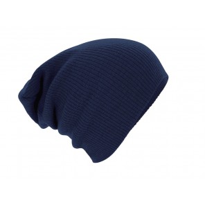 Beechfield Slouch Beanie - French Navy - OneSize