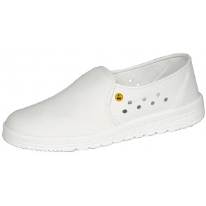 Abeba ESD-Berufsschuhe air cushion O1 Slipper weiß HACCP CE ESD SRA