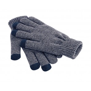 Beechfield TouchScreen Smart Gloves - Heather Navy - L/XL