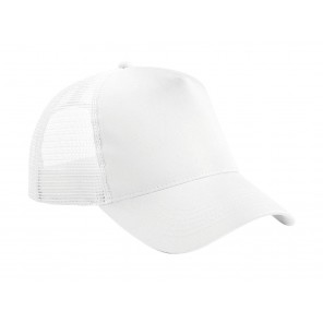 Beechfield Snapback Trucker - White/White - OneSize
