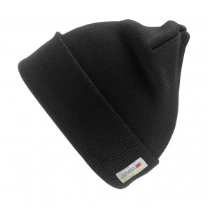 Result Winter Essentials Heavyweight Thinsulate™ Woolly Ski Hat - Black - OneSize