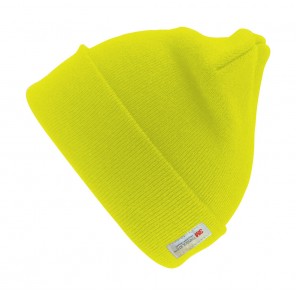 Result Winter Essentials Heavyweight Thinsulate™ Woolly Ski Hat - Fluorescent Yellow - OneSize