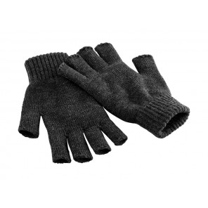 Beechfield Fingerless Gloves - Charcoal - S/M