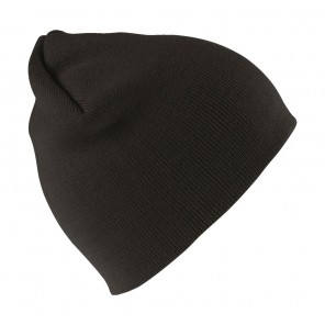 Result Winter Essentials Soft Feel Cuffless Beanie - Black - OneSize