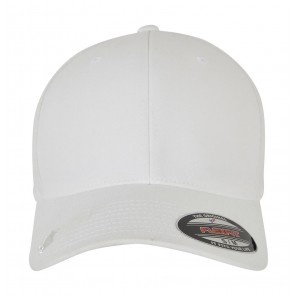 Flexfit Flexfit Wooly Combed Waterrepellent - White - S/M
