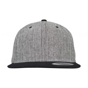 Flexfit Melange Solid Snapback - Black Melange/Black - OneSize