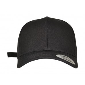 Flexfit 6-Panel Curved Metal Snap - Black - OneSize