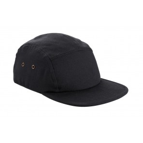 Beechfield Canvas 5 Panel Cap - Black - OneSize