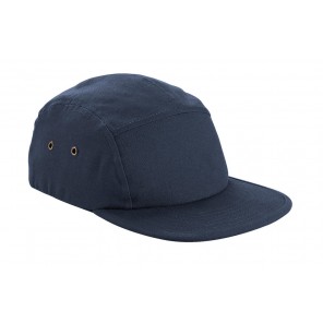 Beechfield Canvas 5 Panel Cap - Navy - OneSize