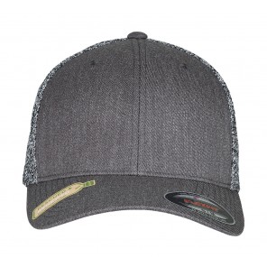 Flexfit Flexfit Trucker Melange Mesh - Black/Grey Melange - S/M