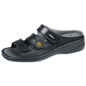 Abeba ESD-Berufsschuhe Reflexor® OB Clog schwarz CE ESD SRB