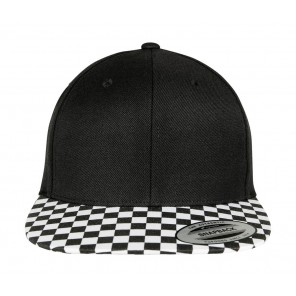 Flexfit Checkerboard Snapback - Black/White - OneSize