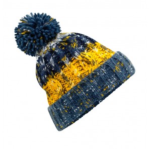 Beechfield Corkscrew Pom Pom Beanie - Morning Frost - OneSize