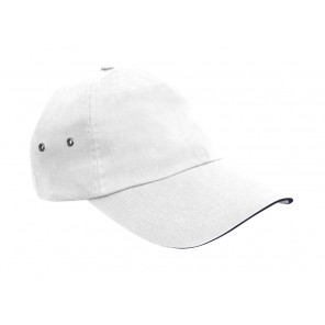 Result Headwear Plush Sandwich Cap - White/Navy - OneSize