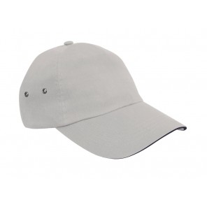 Result Headwear Plush Sandwich Cap - Putty/Navy - OneSize